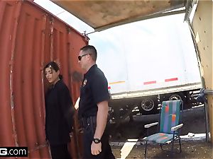 drill the Cops Latina lady caught fellating a cops pecker