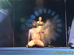 extraordinary fetish porn on public stage